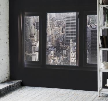 Stenski zidni fototapeta z oknom new york - TenStickers