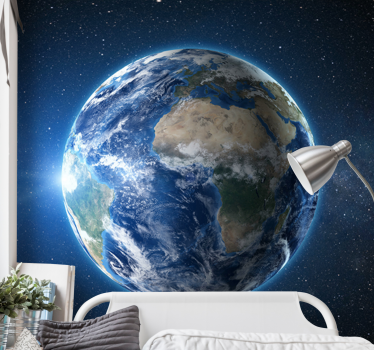 tapeta planeta zemlja v vesolju - TenStickers