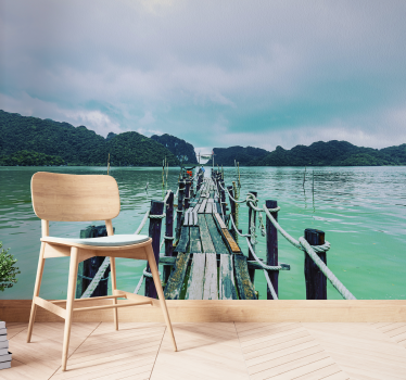 Tranquil pier view stenske poslikave - TenStickers