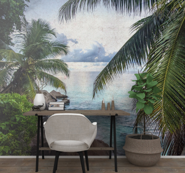 Tropical beach vibes fototapete narava - TenStickers