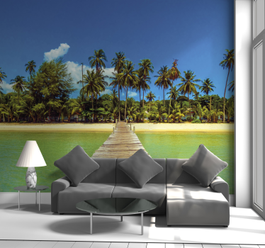 Tropical paradise escape stenske poslikave - TenStickers