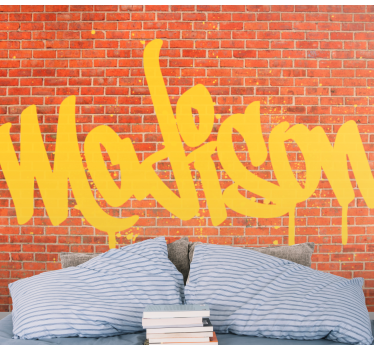 Umetnost besedila grafitov Fototapete s graffiti motivi - TenStickers
