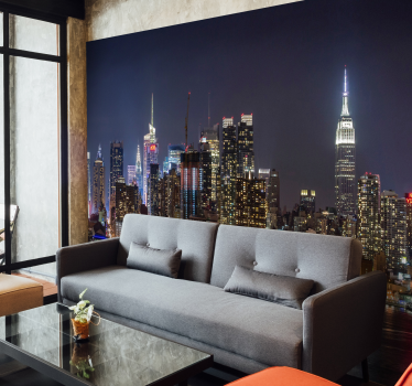 Urbana noč obzorja Fototapeta New York - TenStickers
