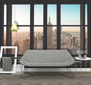 Urbani panoramski pogled Fototapeta New York - TenStickers