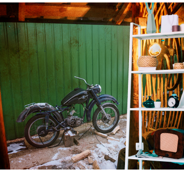Vintage delavnica vintage stenski poslikava - TenStickers