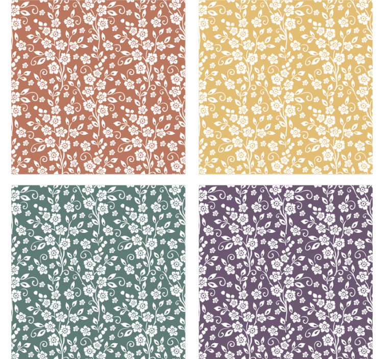 Eleganten cvetlični vzorec - TenStickers