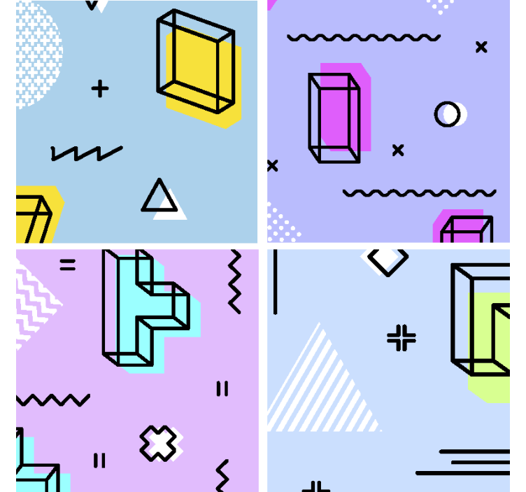 Geometric pattern play podstavek za kozarce geeky - TenStickers