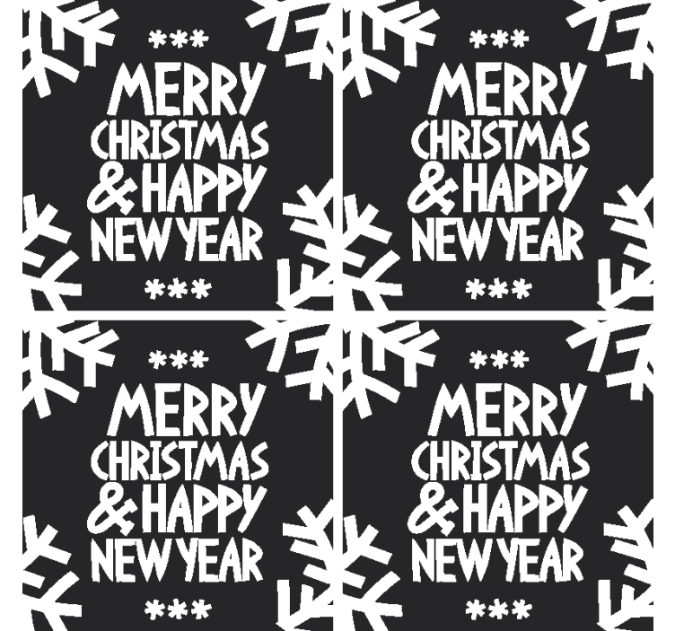 Vesel božič in srečno novo leto - TenStickers