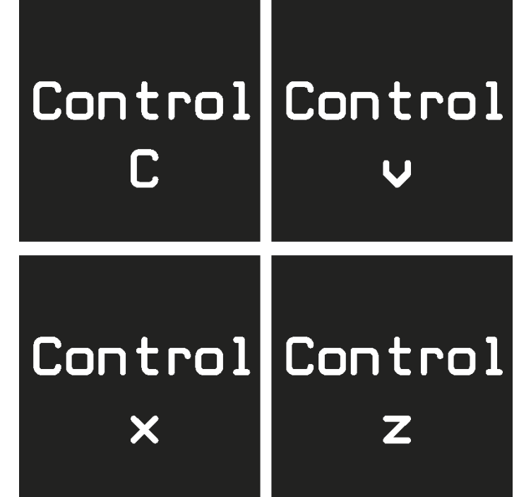 Nadzor c + control v geek coasters - TenStickers