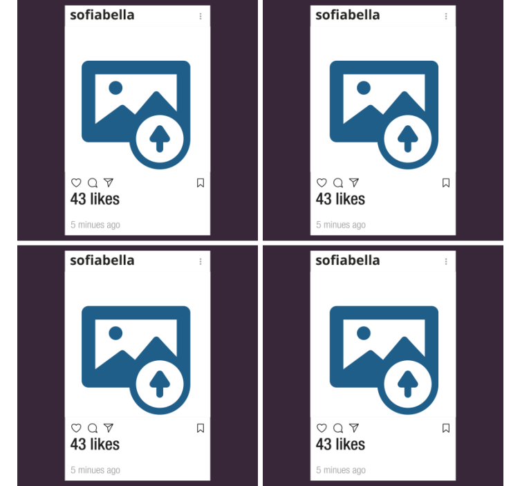 Instagram s podstavki za fotografije in besedilo po meri - TenStickers