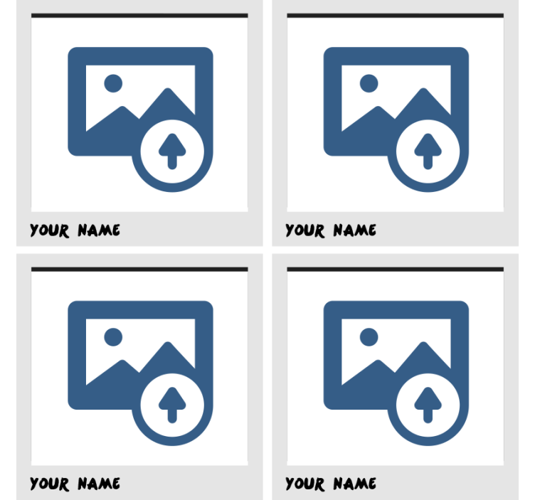 Polaroidni okvir personalizirani podstavki - TenStickers