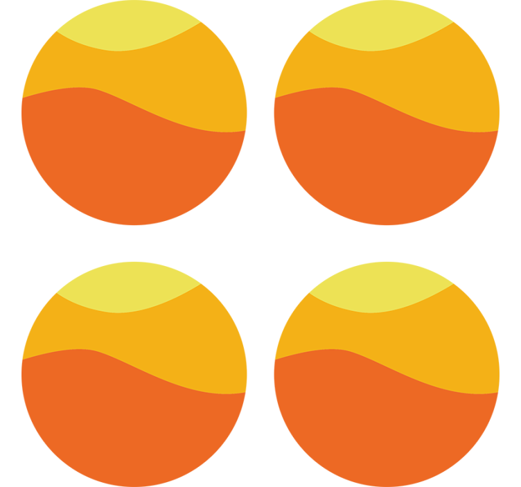 70-ih pisani valovi za sončenje - TenStickers