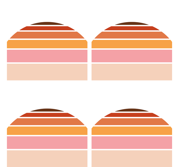 Layered color shape podstavki s teksturnim učinkom - TenStickers