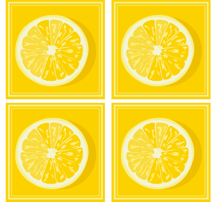 Citrus slice style podstavki s teksturnim učinkom - TenStickers