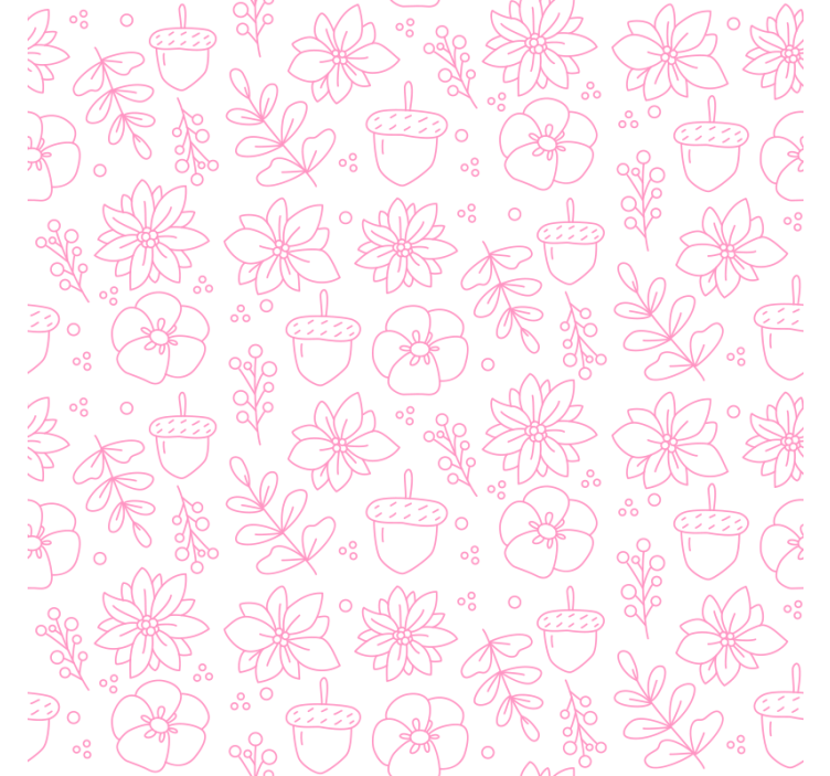 Floral line art pattern podstavki s teksturnim učinkom - TenStickers
