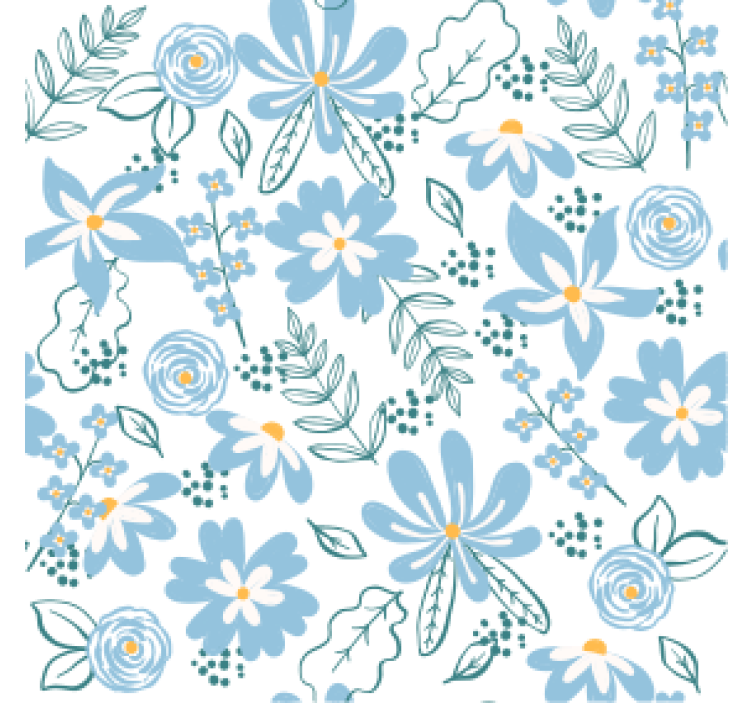 Botanical floral pattern podstavki z teksturo - TenStickers
