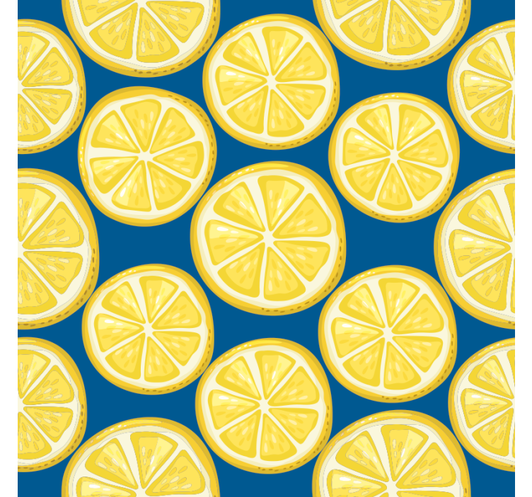 Lemon slice pattern podstavek za kozarce geeky - TenStickers