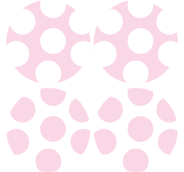 Soft polka dot pattern podstavki z teksturo - TenStickers