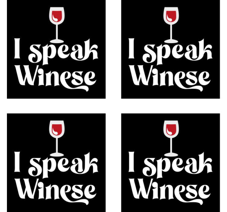 Wine glass humor podstavek za kozarce piva - TenStickers