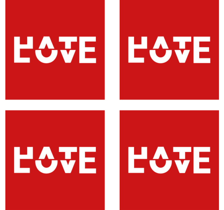 Bold typography expression podstavek za kozarce - TenStickers