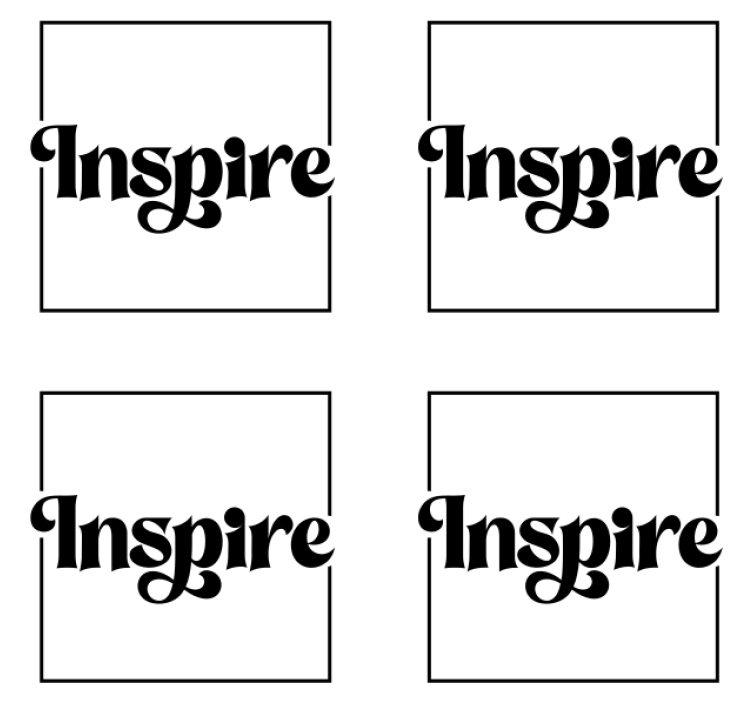 Bold inspire typography podstavek za kozarce s citati - TenStickers