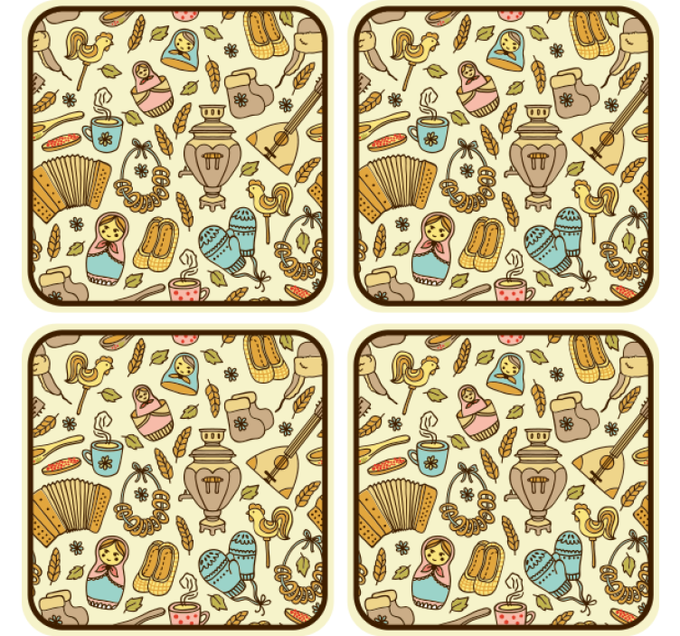 Igrivi ljudski umetniški motivi geeky podstavek za kozarce - TenStickers