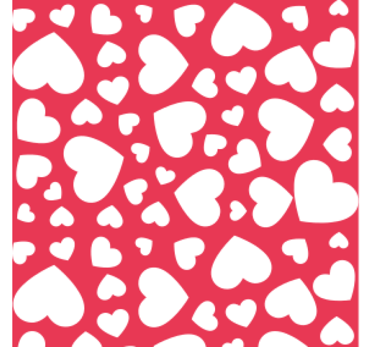 Heart pattern motif podstavki za poročna - TenStickers