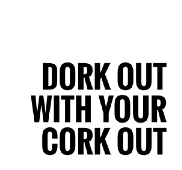 Bold text saying humorously podstavek za kozarce pivo - TenStickers