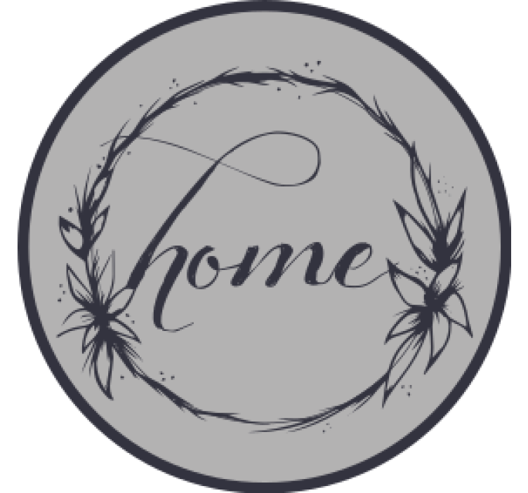 Elegant floral home circle podstavek za kozarce - TenStickers