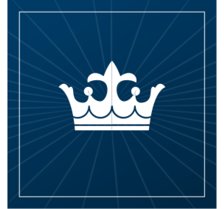 Crown emblem design podstavek za kozarce pivo - TenStickers