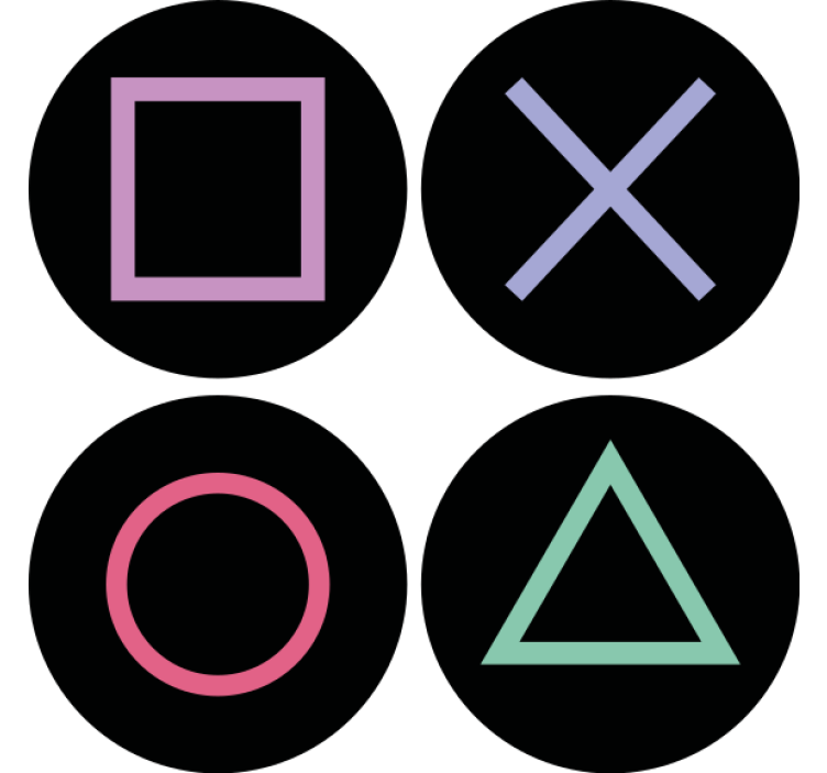 Barviti vzorci oblik geeky podstavki za kozarce - TenStickers