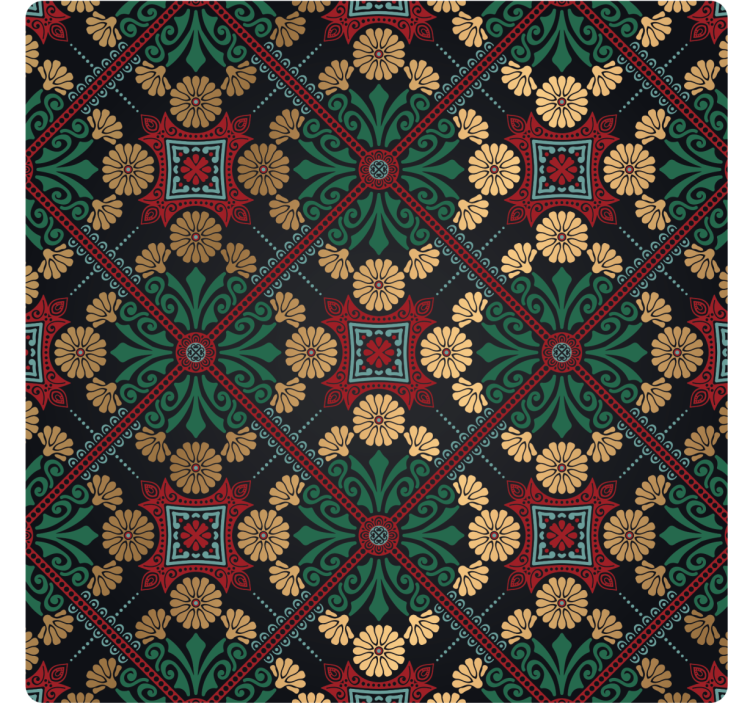 Floral patterned decorative sheet za podstavke s teksturo - TenStickers