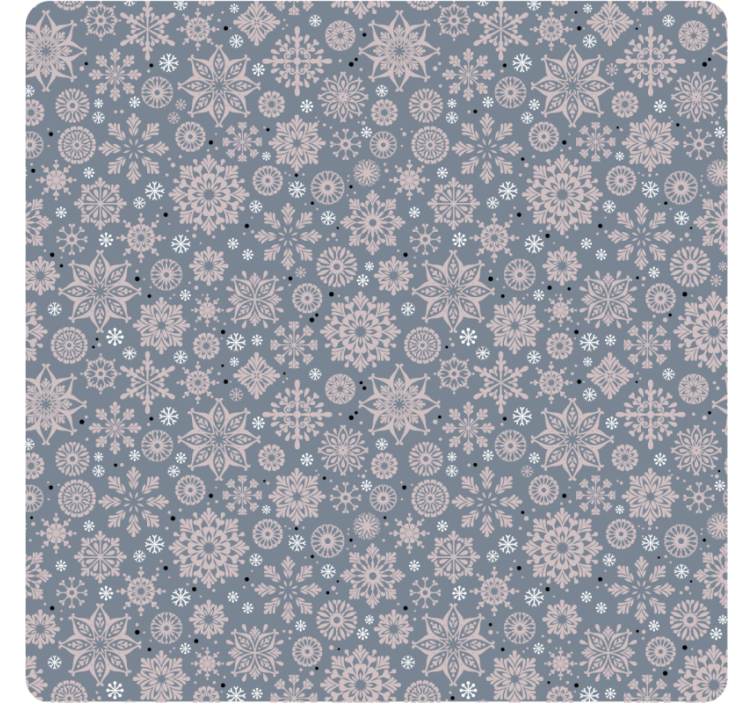 Winter floral pattern božične podstavke za kozarce - TenStickers