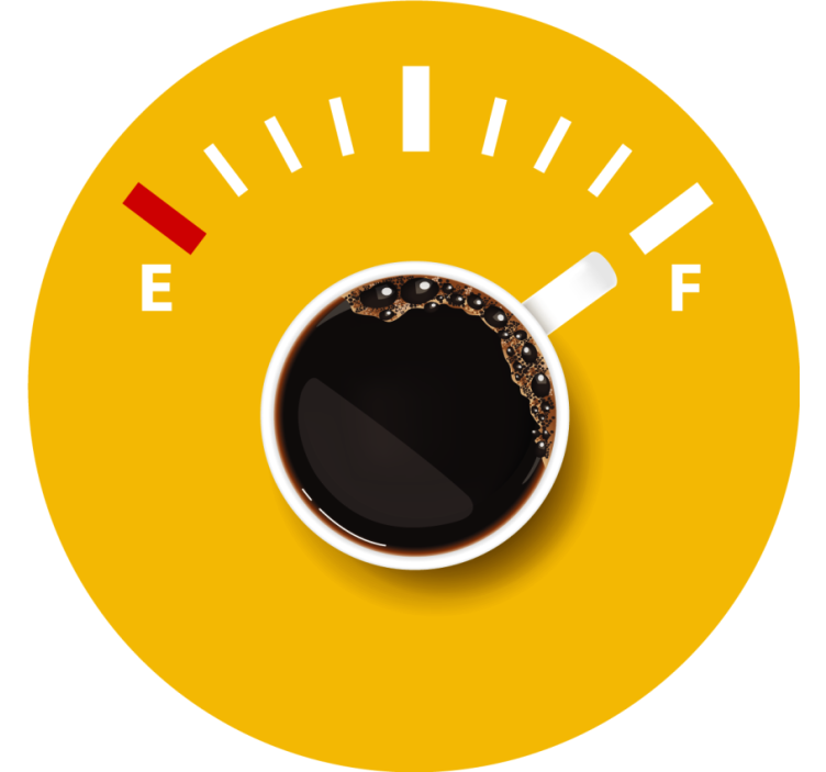 Coffee level indicator personalizirani podstavki - TenStickers