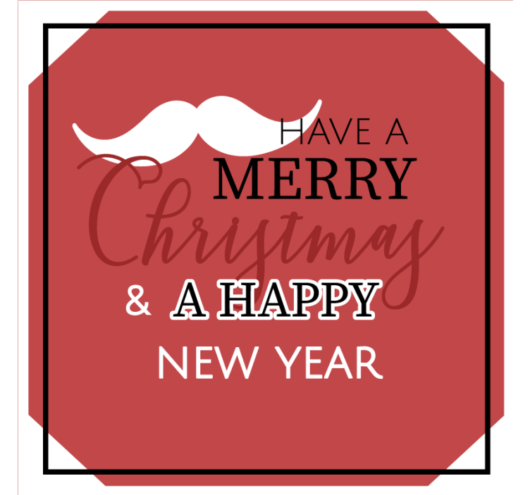 Joyful holiday salutations božične podstavke za kozarce - TenStickers