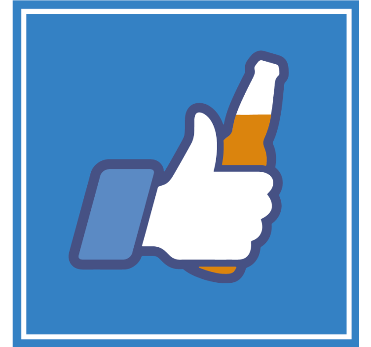 Thumbs up beverage podstavek za kozarce pivo - TenStickers