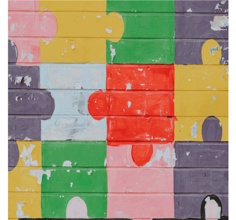 Lesena podstavka za teksturo puzzle - TenStickers