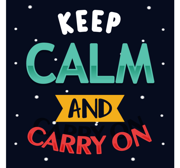 Motivational phrase typography podstavek za kozarce - TenStickers