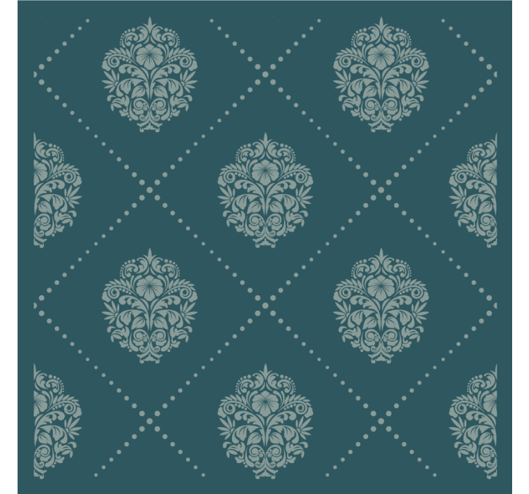 Graceful floral motif podstavki z teksturo - TenStickers