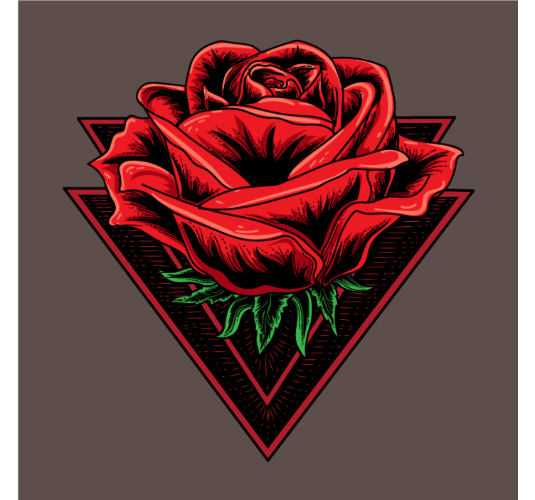 Vrtnica z dvojnim trikotnikom moderna podstavka - TenStickers