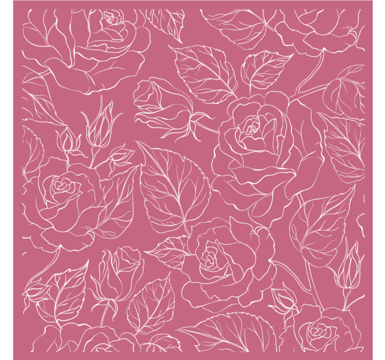Stylized floral patterns podstavki z teksturo - TenStickers