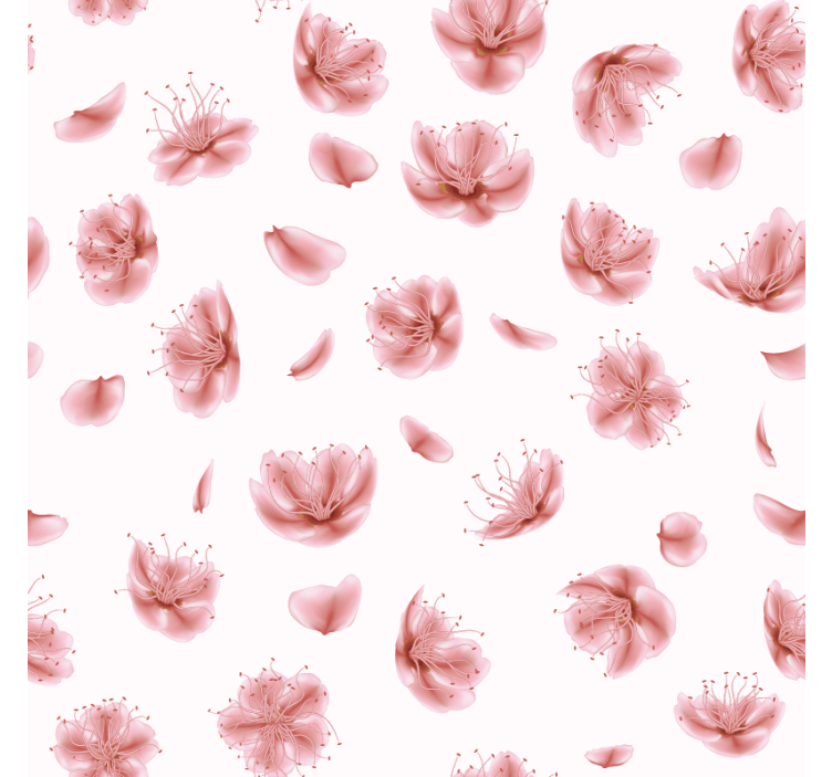 Floral blossom pattern sodobni podstavki za kozarce - TenStickers