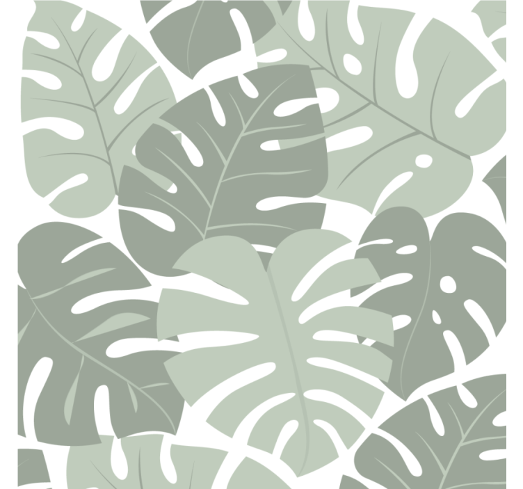 Leafy monstera patterns podstavki s teksturnim učinkom - TenStickers
