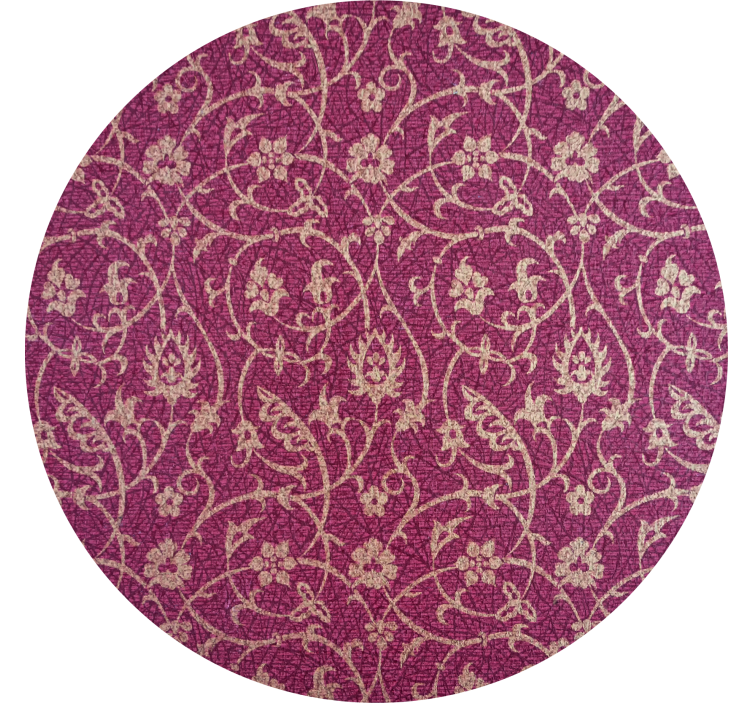 Floral motif surface podstavki s teksturnim učinkom - TenStickers