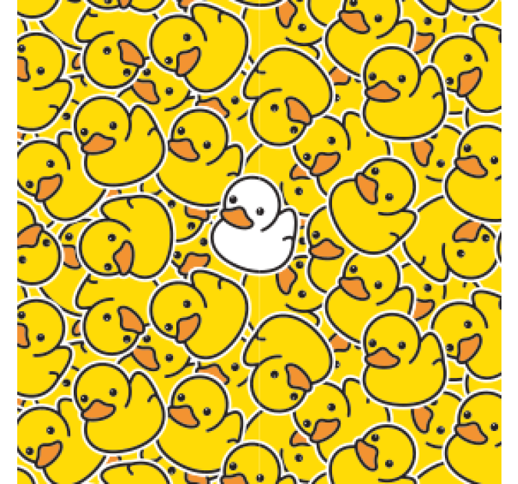 Playful rubber ducks pattern podstavek za kozarce - TenStickers
