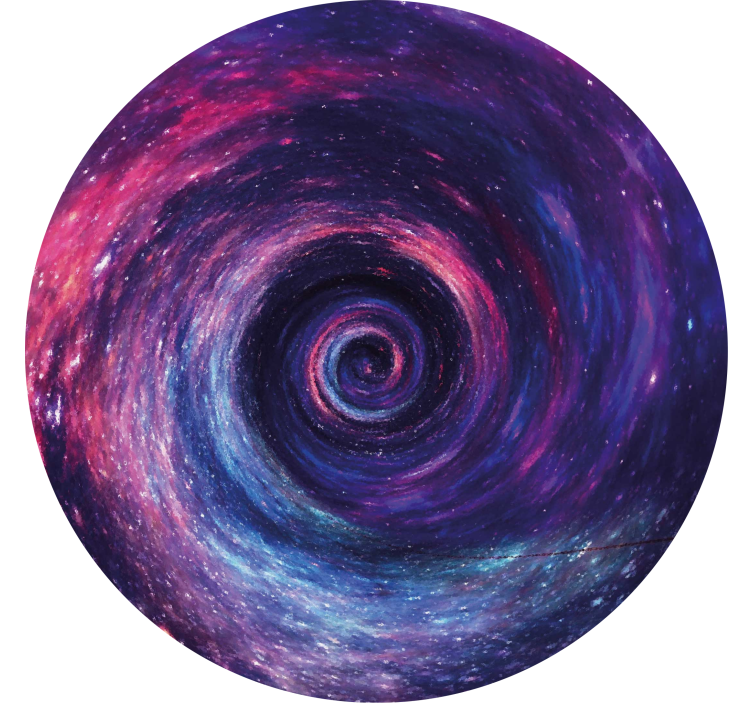 Colorful cosmic swirl podstavki za kozarce vintage - TenStickers