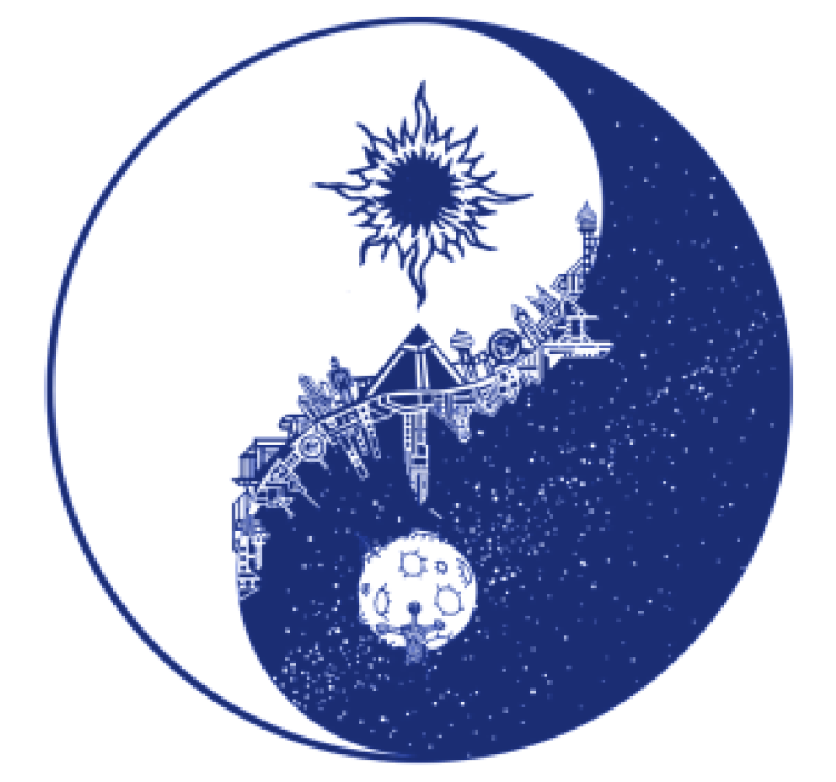 Celestial cosmic scene podstavek za kozarce - TenStickers