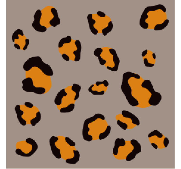 Leopard print pattern podstavek za kozarce pivski - TenStickers