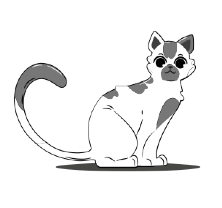 Risan mačji vintage podmetač - TenStickers