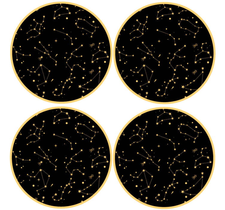 Celestial pattern elements podstavek za kozarce - TenStickers